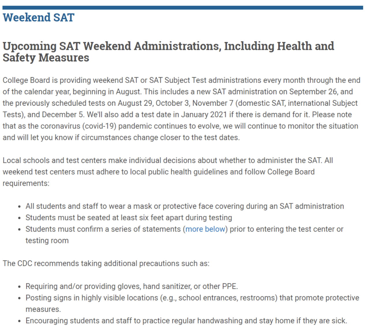亞博館“考場變方艙”Sat考試中心可能臨時調整或關閉