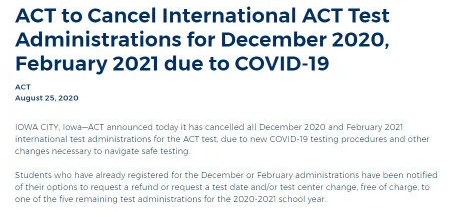SAT與ACT考試新變動：香港9/10月份等場次取消了！